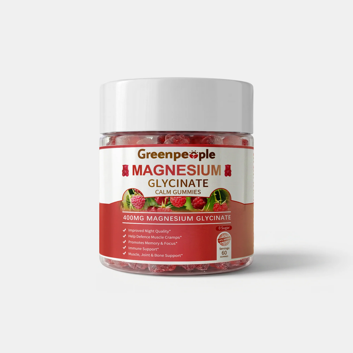 Magnesium Glycinate Calm Gummies 400mg | 60 counts